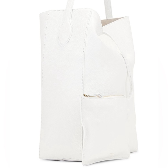 Khaite Frida Calfskin Tote Bag in Optic White - Picture 6 of 6